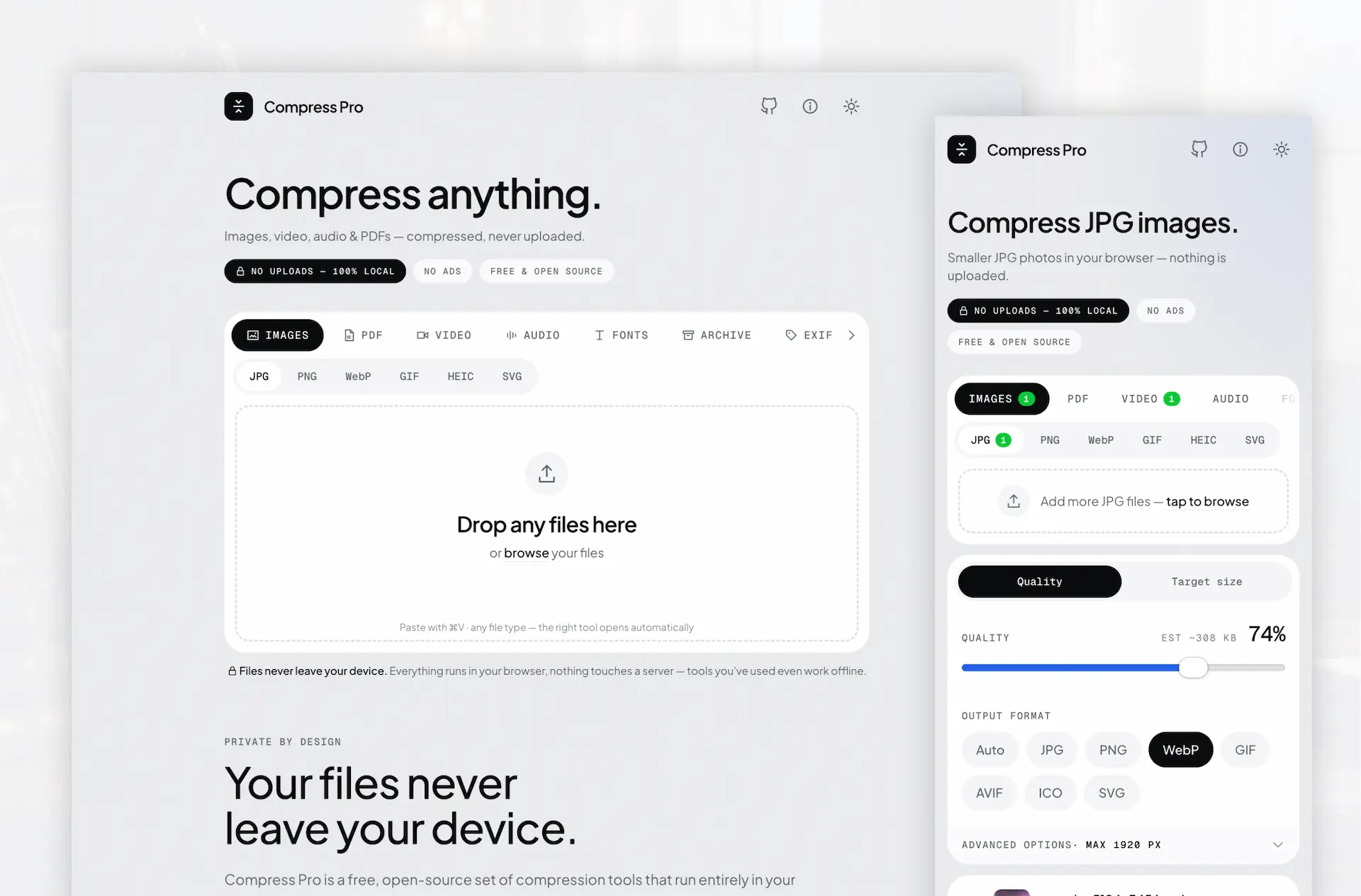 Compress Pro Website