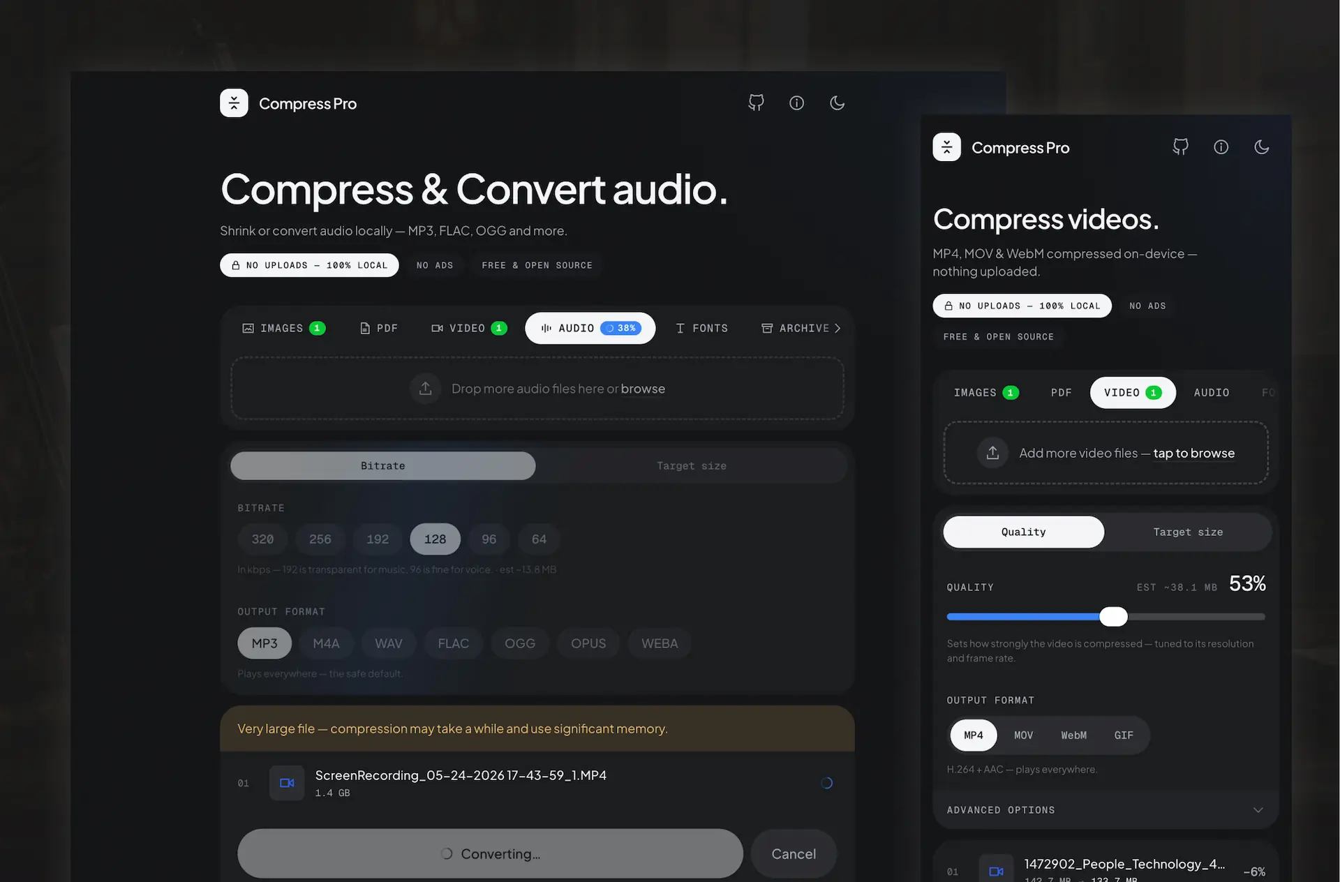 Compress Pro Tools
