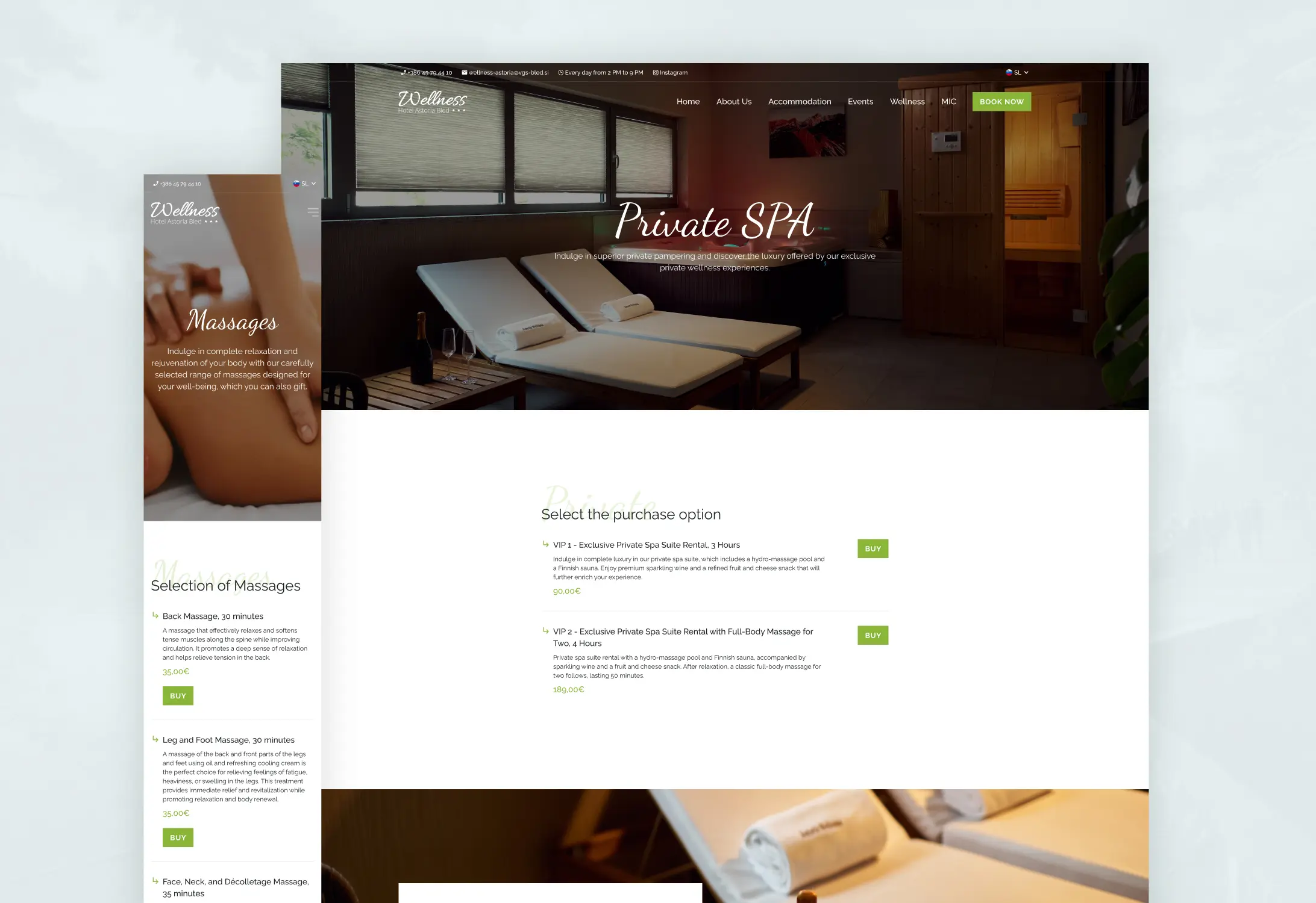 Hotel Astoria Bled Website