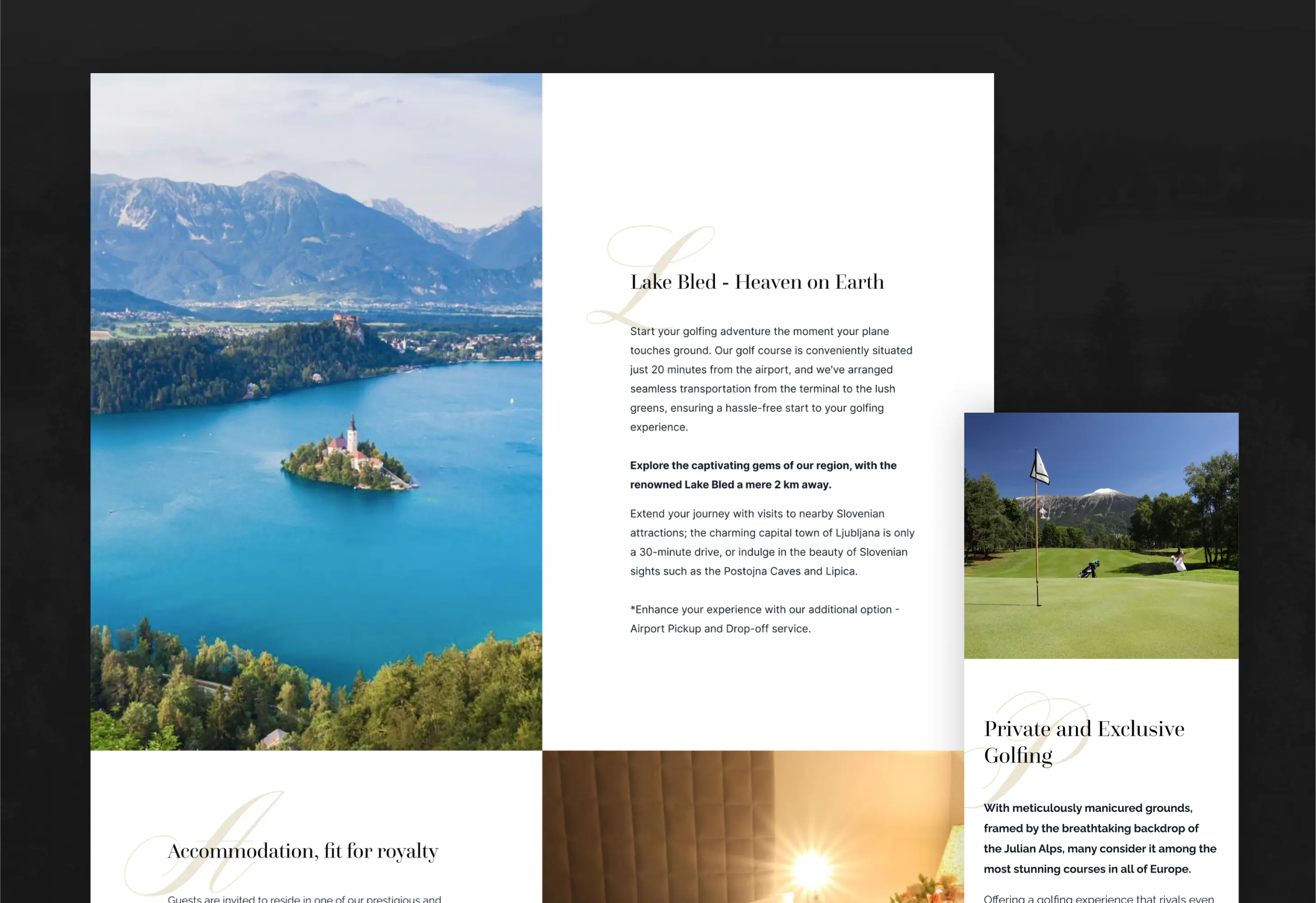 Royal Bled Gold Swedish/France landing page